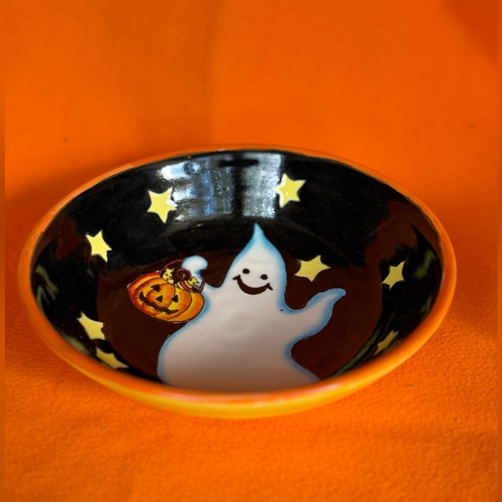 Halloween Ghost Ceramic Bowl